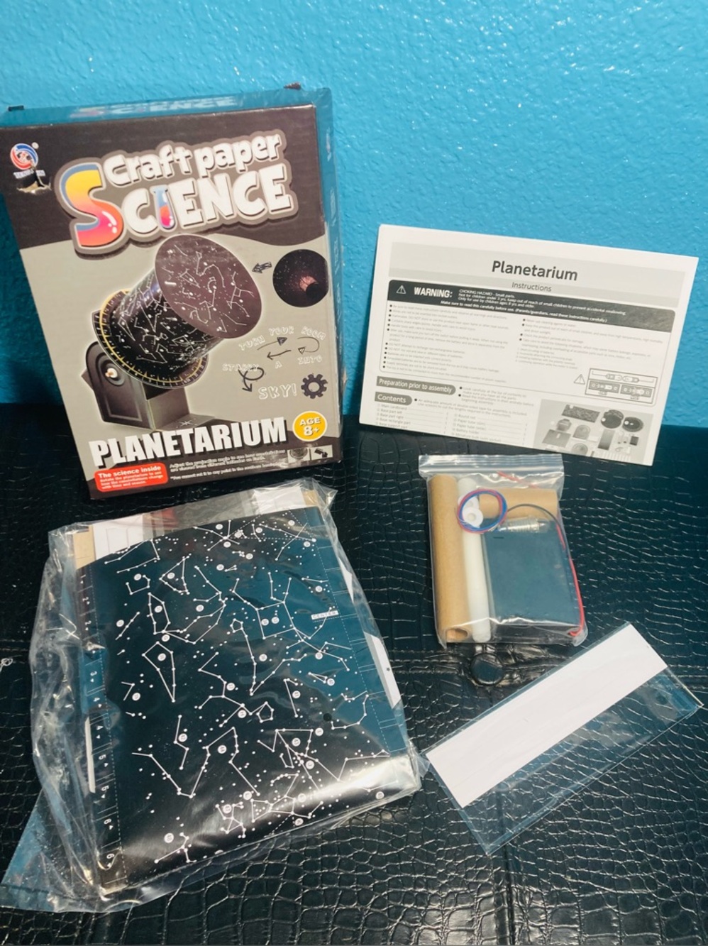 NWT‎ Craft Paper Science Planetarium Kit - Black Star Planetarium Map